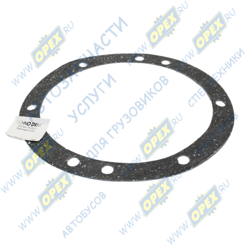 543266-3502077 Прокладка крышки сальника задней ступицы МАЗ (ф180х225; 8отв.ф10, маслоуловителя); (0.6) Techno Drive